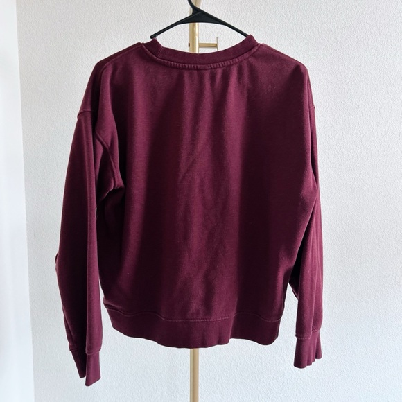 H&M Burgundy Running Club Crewneck - Size XS - Picture 3 of 3